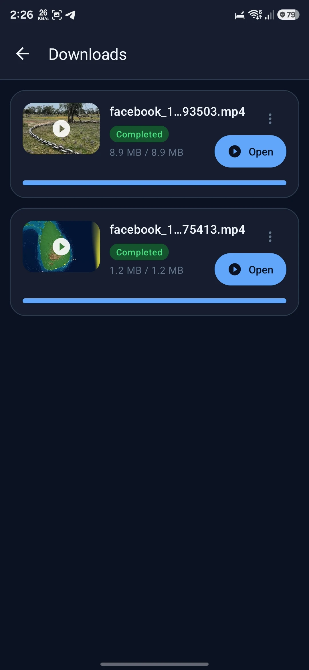 Quik Facebook Video downloader screenshot