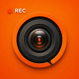 Symbol von hintergrundvideorecorder